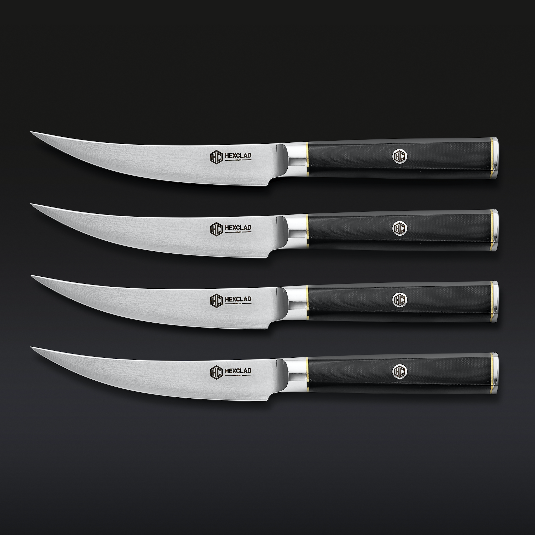 Master Series Damascus Steel Steak Knife Set, 4-pc