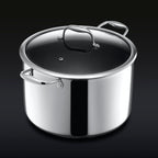 Hybrid Stock Pot with Lid, 10-Qt